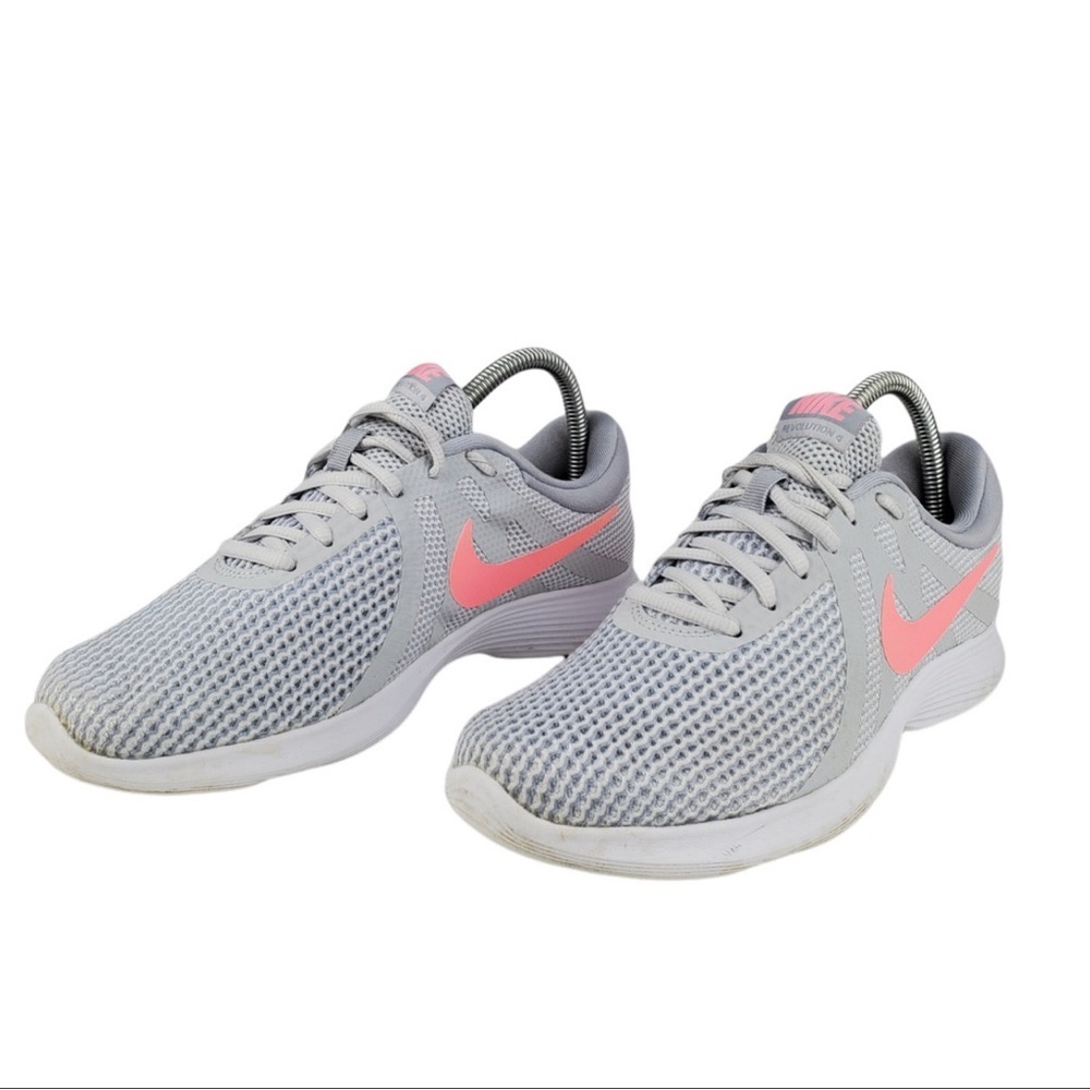 ☑️💗NIKE Revolution 4 908999-016 Women's Running Grey Pink Shoes Size 8 💗☑️ - Picture 2 of 12